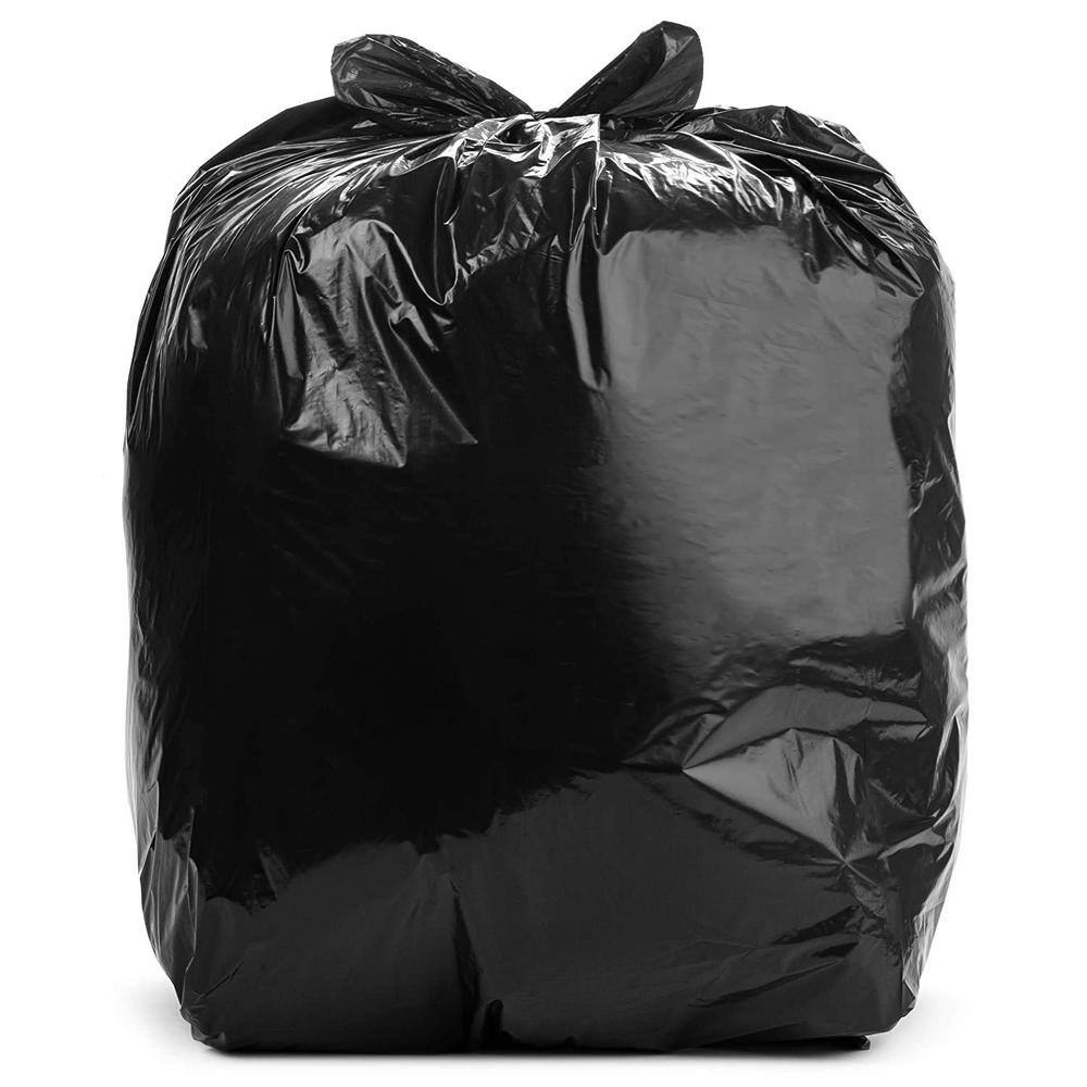 Aluf Plastics 45 Gal. 2 Mil (eq) Black Trash Bags 40 in. x 46 in. Pack of 100 for Industrial and Hospitality RL-4047XXH