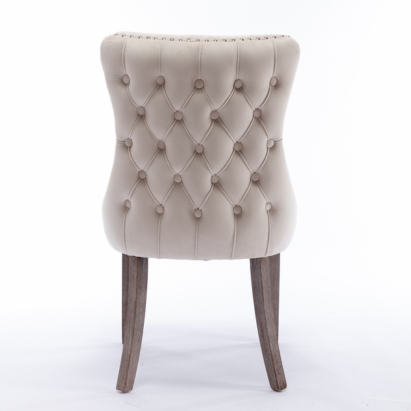 Upholstered Wing-Back Dining Chair