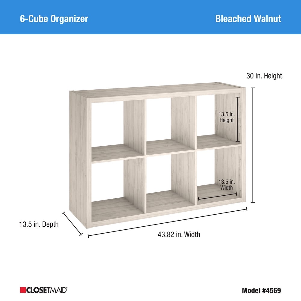 ClosetMaid 6 Cube Decorative Storage Organizer