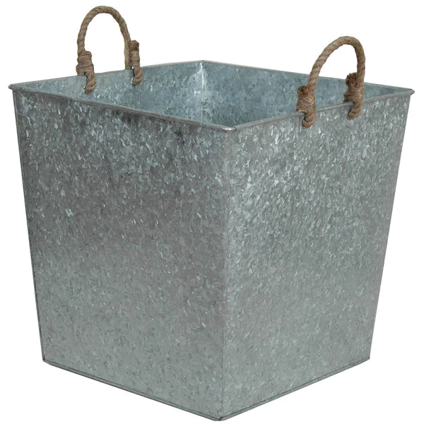 Galvanized Square Planter