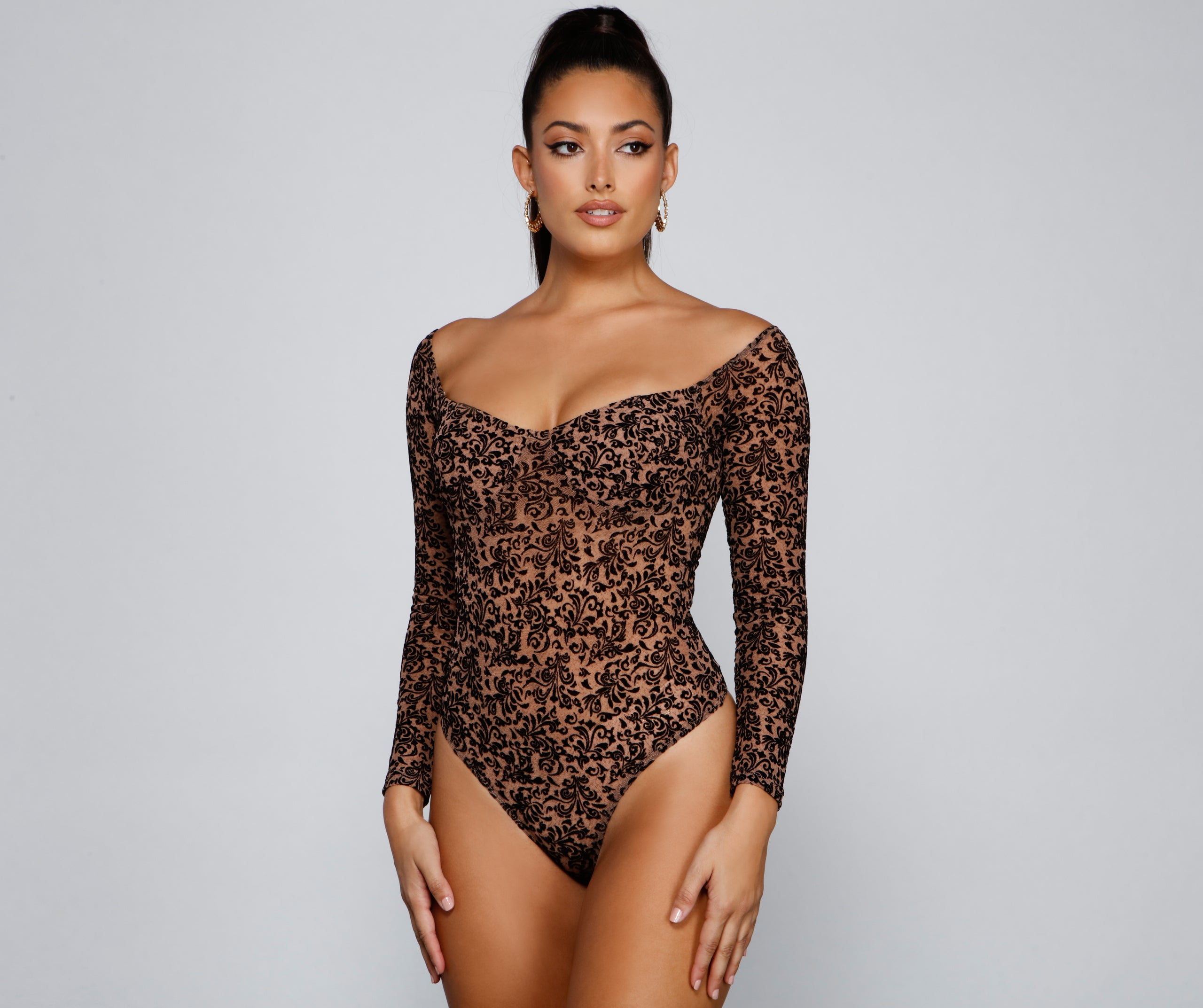 Sultry Details Bustier Bodysuit