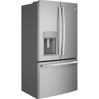 GE Profile 27.7 cu. ft. French Door Refrigerator with Autofill in Fingerprint Resistant Stainless Steel ENERGY STAR PFE28KYNFS