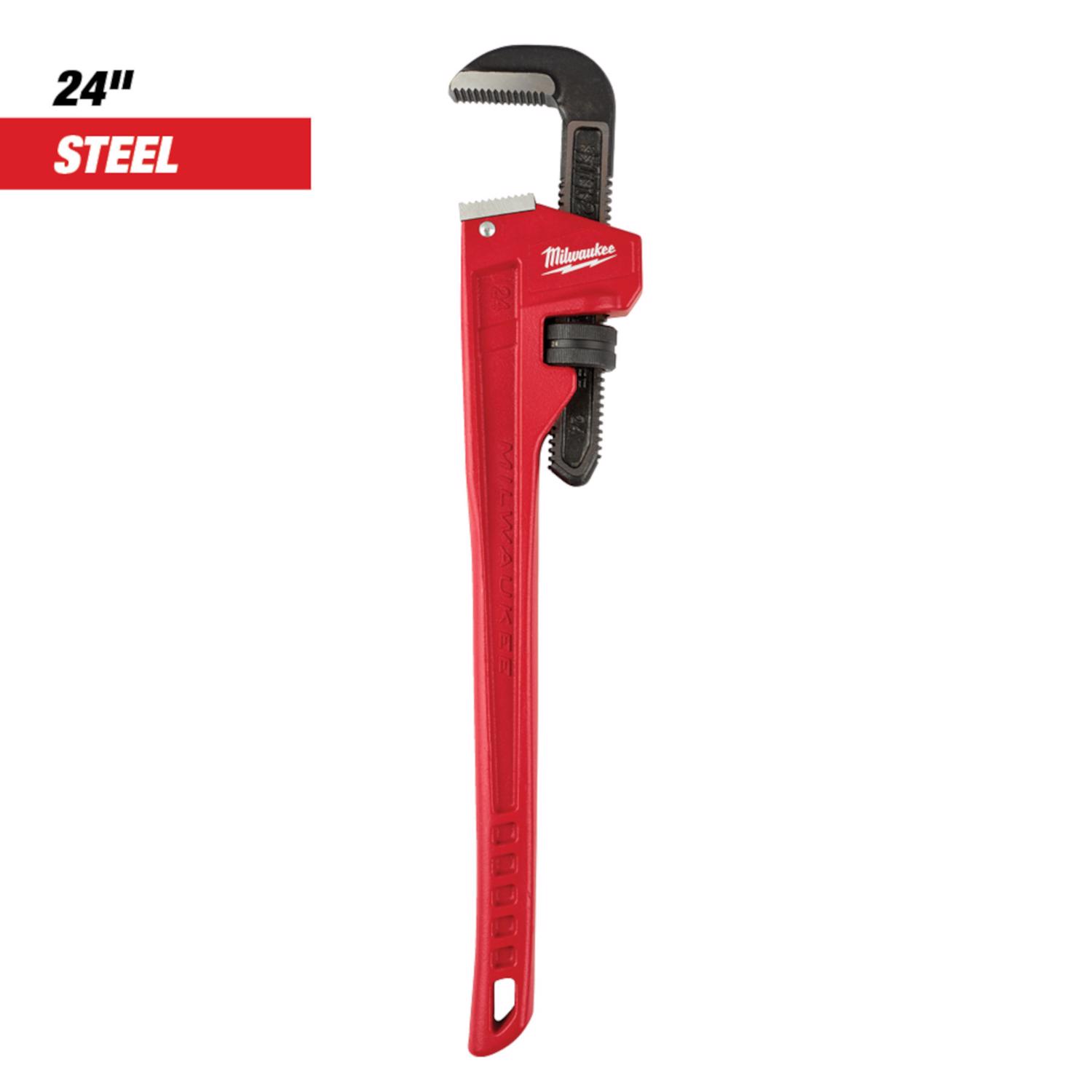 MW 3 in. Pipe Wrench Black/Red 1 pc