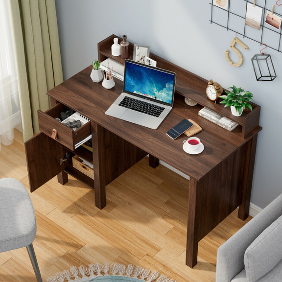 Costway 40718693 48 Inch Computer Desk Writing Wor...