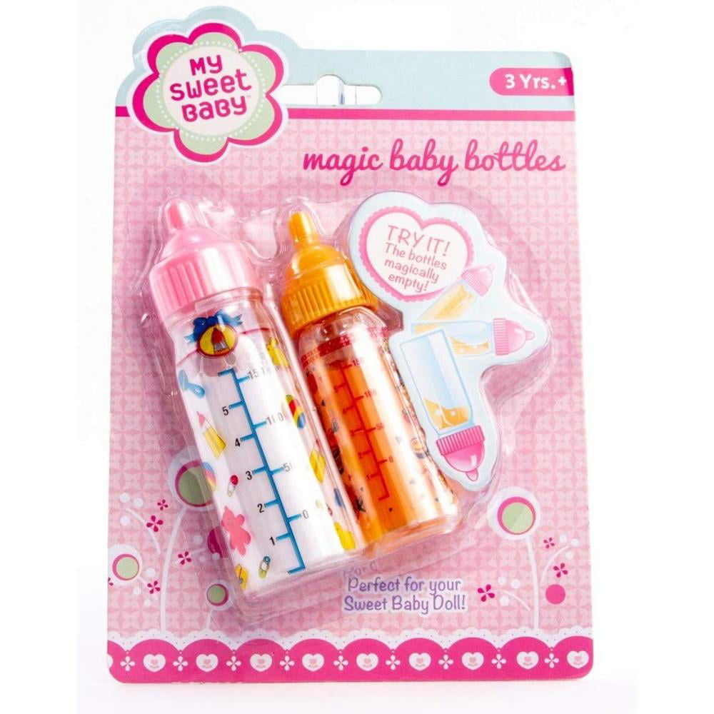 Toysmith My Sweet Baby Magic Baby Bottles Doll Accessories, 2 Pieces