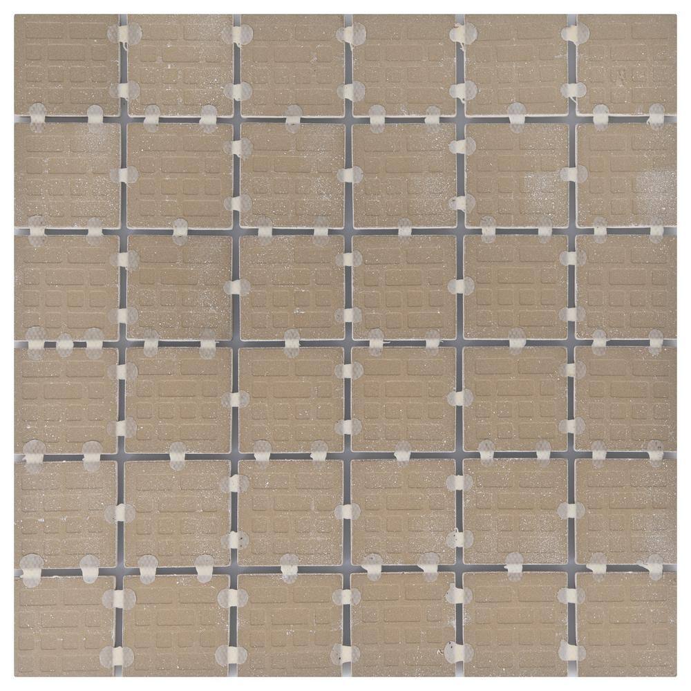 Marazzi EpicClean Milton Arabescato Marble 12 in. x 12 in. Glazed Ceramic Mosaic Tile (1 sq. ft.  piece) ML4022ECHD1P2