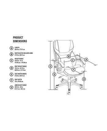 Serta Big and Tall Executive Chair