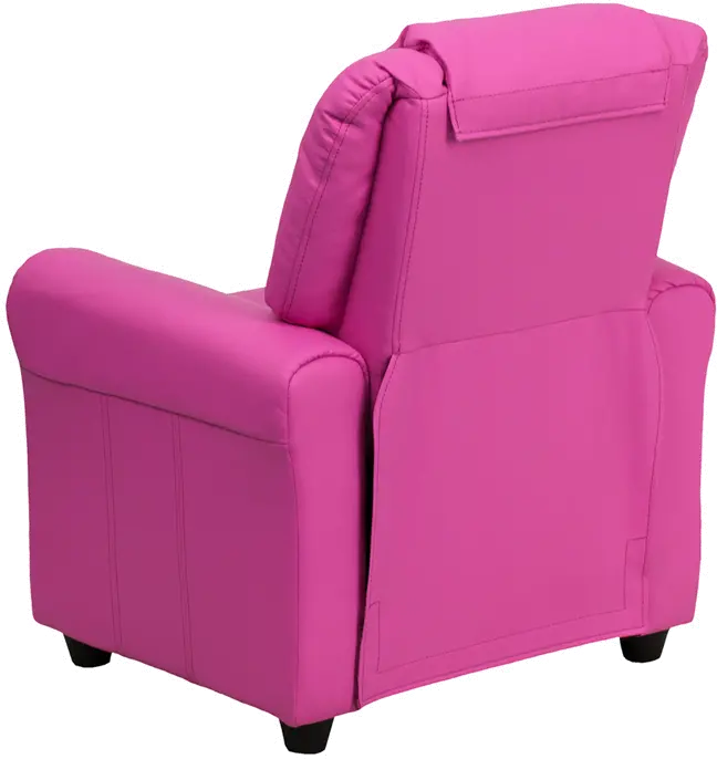 Mini Me Kids Hot Pink Recliner with Cup Holder