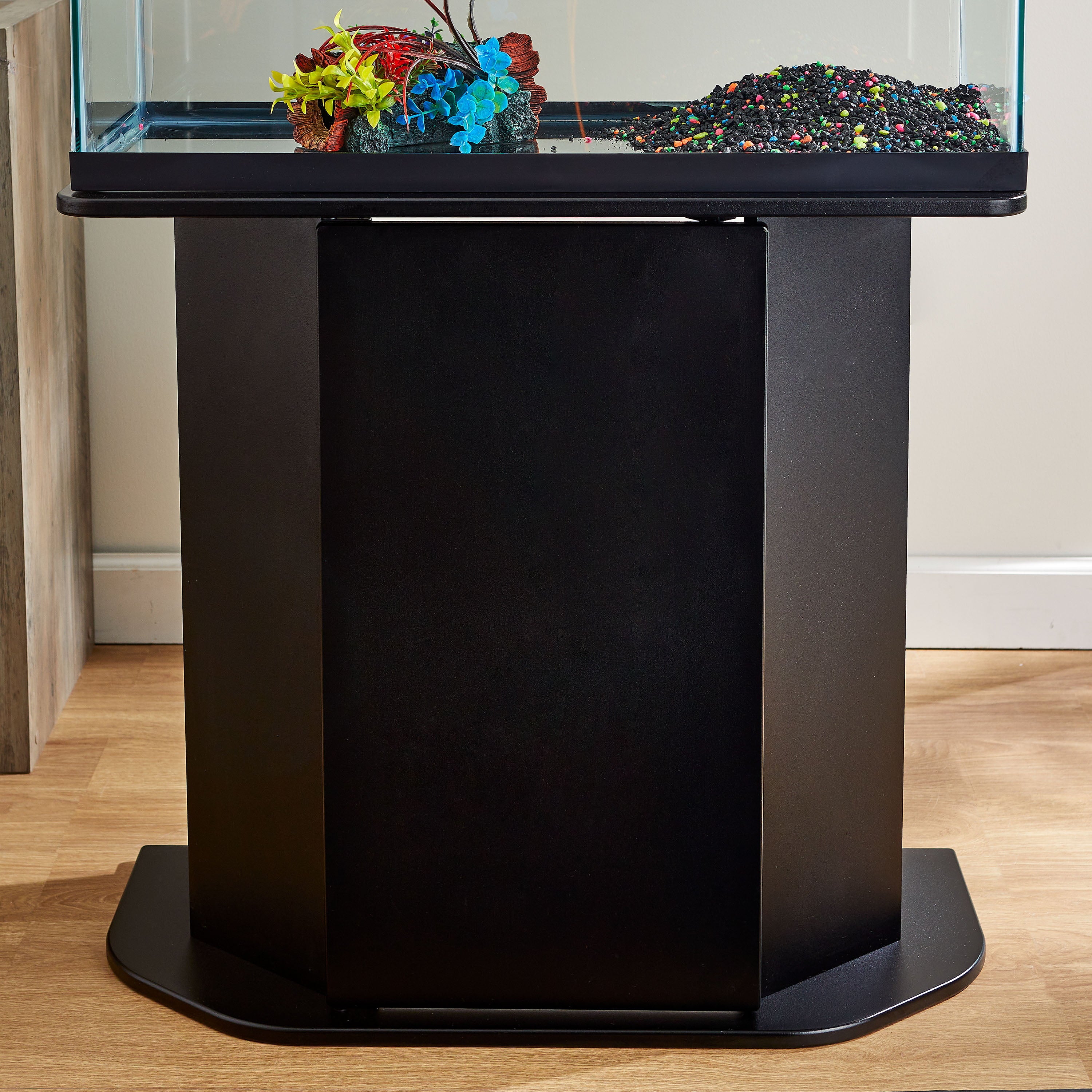 Aqua Culture Wood 20-29 Gallon Aquarium Stand， Black