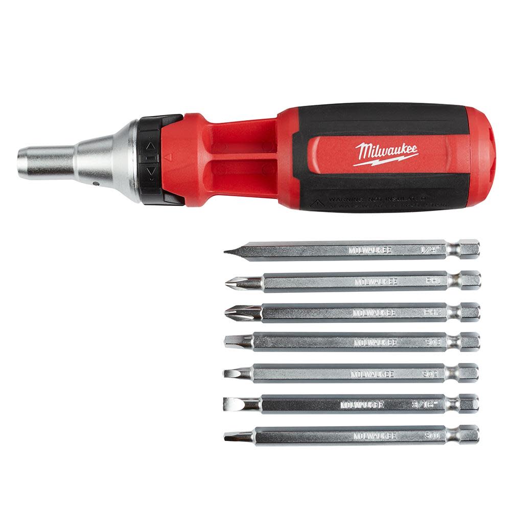 Milwaukee 9-in-1 Square Drive Ratcheting Multi-Bit Driver 48-22-2322 from Milwaukee