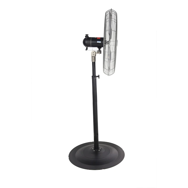 Utilitech 30-in 3-Speed Indoor or Outdoor Black Oscillating Pedestal Fan