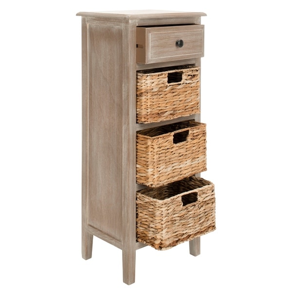 SAFAVIEH Michaela Winter Melody 4-Drawer Storage Side Table - 15