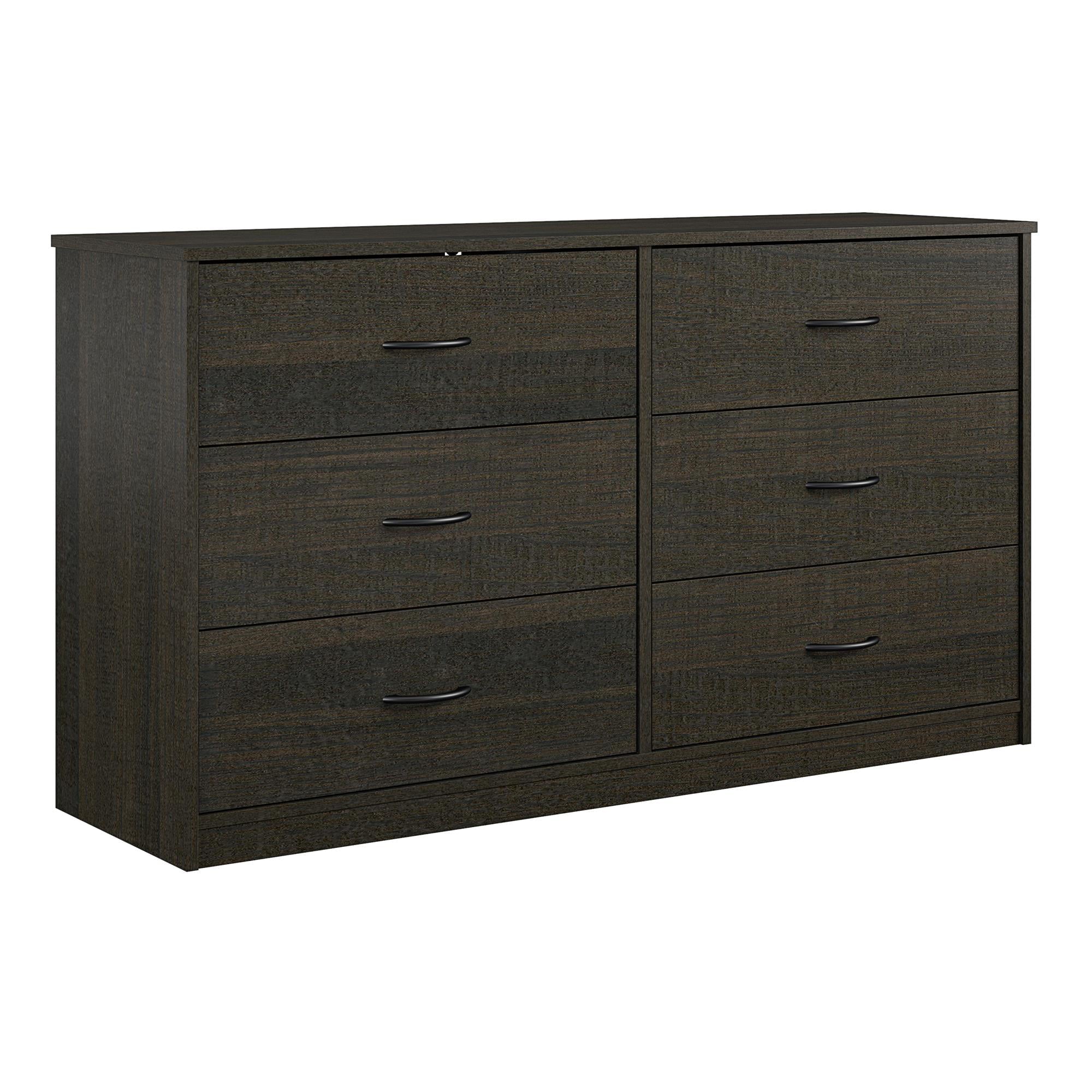 Mainstays Classic 6 Drawer Dresser, Espresso