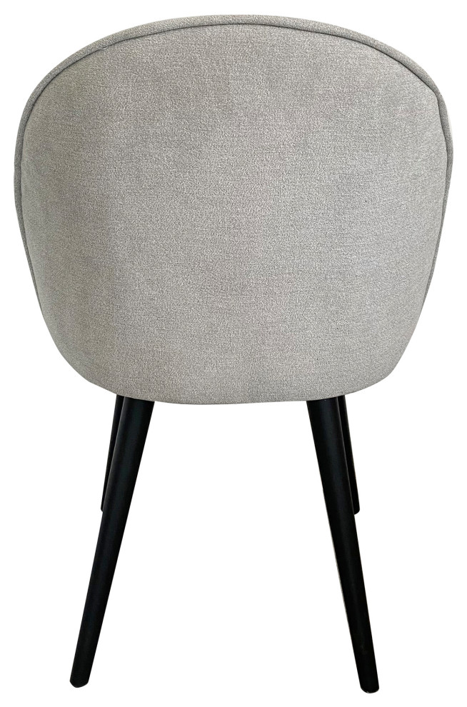 20 Inch Dining Chair Light Grey (Set Of 2) Grey Contemporary   Midcentury   Dining Chairs   by Sideboards and Things  Houzz