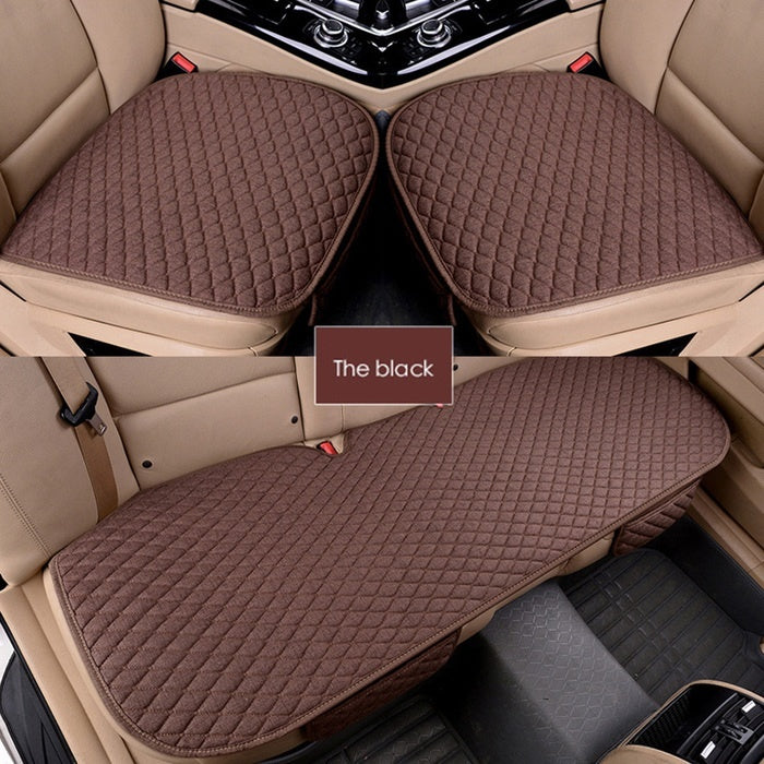 Harupink Universal Front Rear Row Car Seat Cover Pad Mat Auto Chair Cushion Breathable Car Accessories