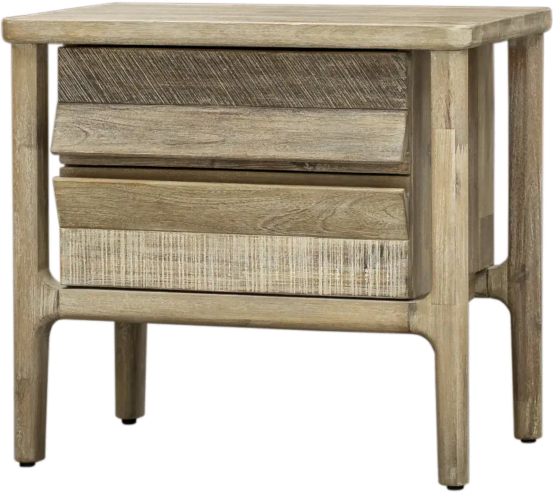 Ellis Light Sand and Gray Nightstand