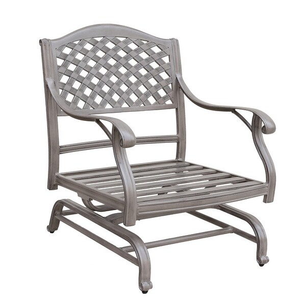 Ventura Cast Aluminum Club Motion Chair with Cushion (Set of 2)