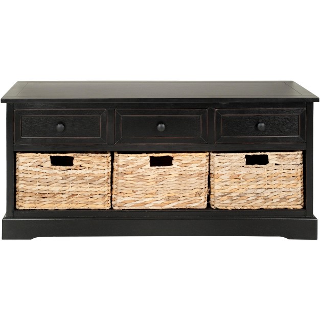 Damien 3 Drawer Storage Bench Safavieh