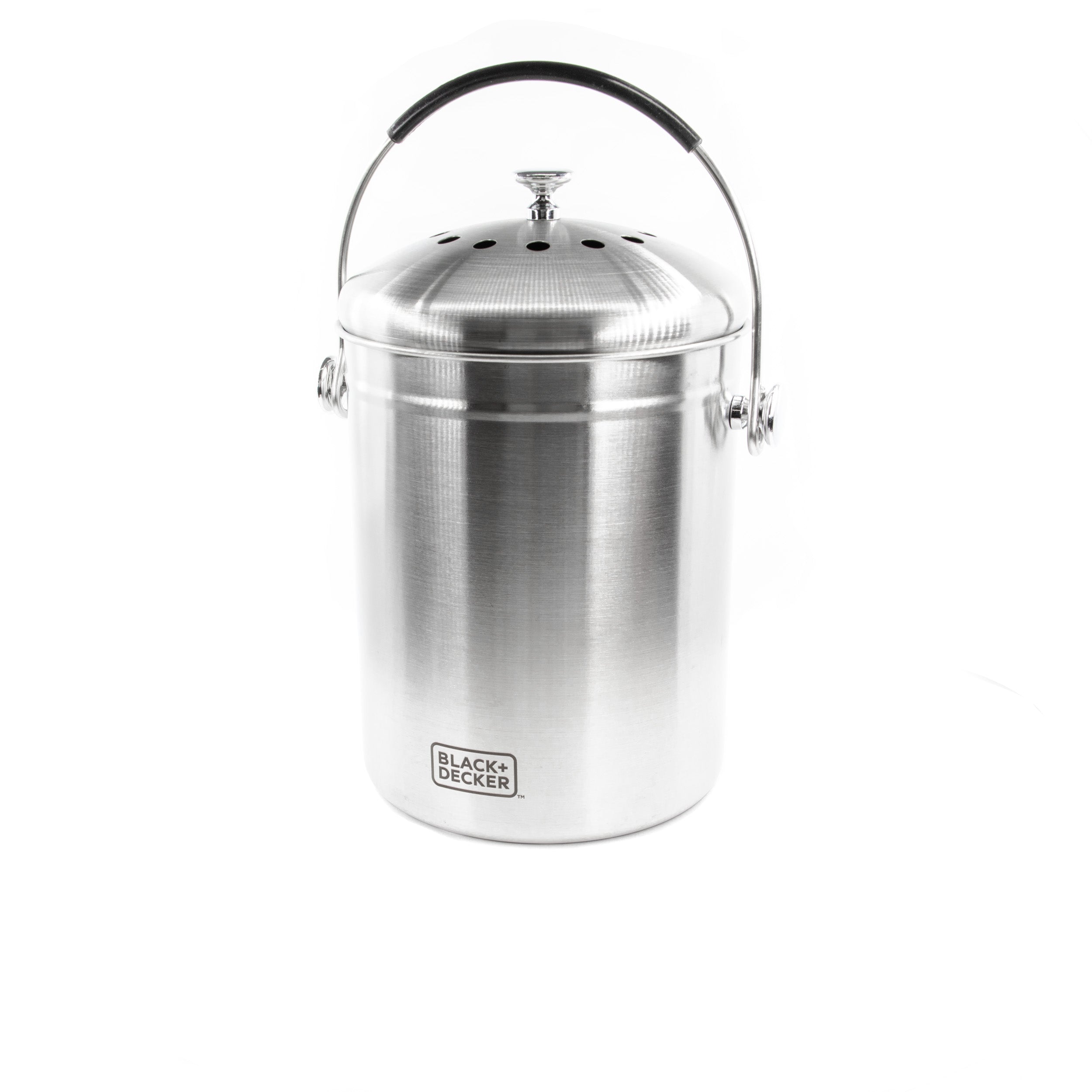 Countertop Compost Bin Stainless Steel 166 oz.