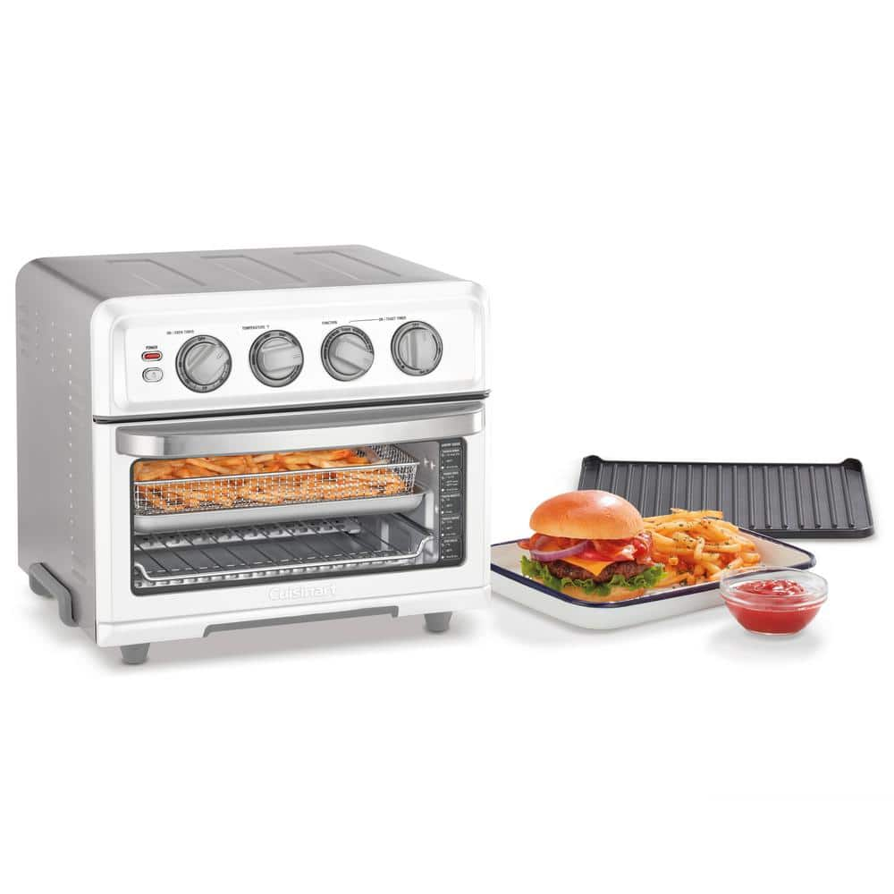 Cuisinart 1800-Watt 6-Slice White Toaster Oven and Air Fryer with Grill TOA-70W