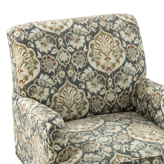 Thyrsus Armchair with Nailhead Trim and Turned Leg...