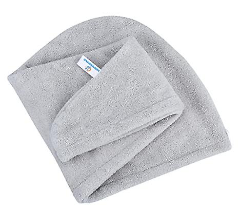 Women's Soft Shower Hair Towel Twist Hair Turban Wrap Drying Cap Great Gift For Women (grey 3-pack)