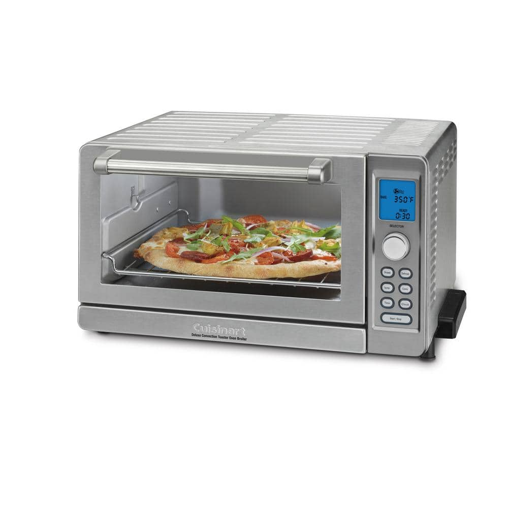 Cuisinart Deluxe 1800 W 6-Slice Stainless Steel Toaster Oven with LCD Display TOB-135N