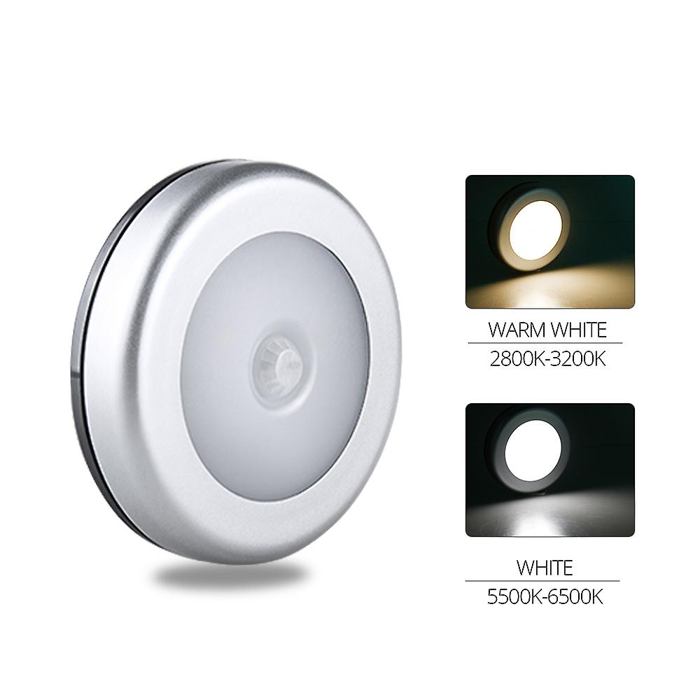 Dersoy Pir Motion Round Sensor Cabinet Light Auto Smart Night Lamp Led Lights For Home Bedroom Closet Kitchen Wardrobe Light