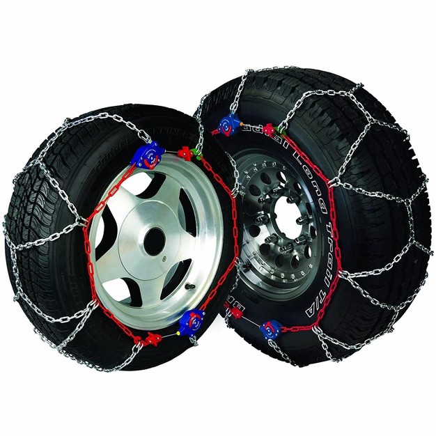 Auto trac 232805 Series 2300 Pickup Truck suv Traction Snow Tire Chains With Diamond Cross Pattern For Grip And Smoothness Pair