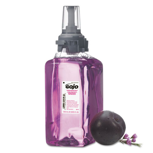 Gojo Antibacterial Plum Foam Hand Wash | 1250 mL， Plum Scent， Clear Purple | GOJ881203EA