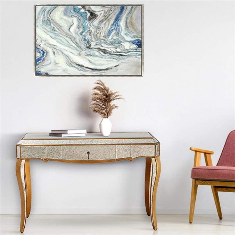 Camden Isle Astrid Mirrored Console Table   Traditional   Console Tables   by Homesquare  Houzz