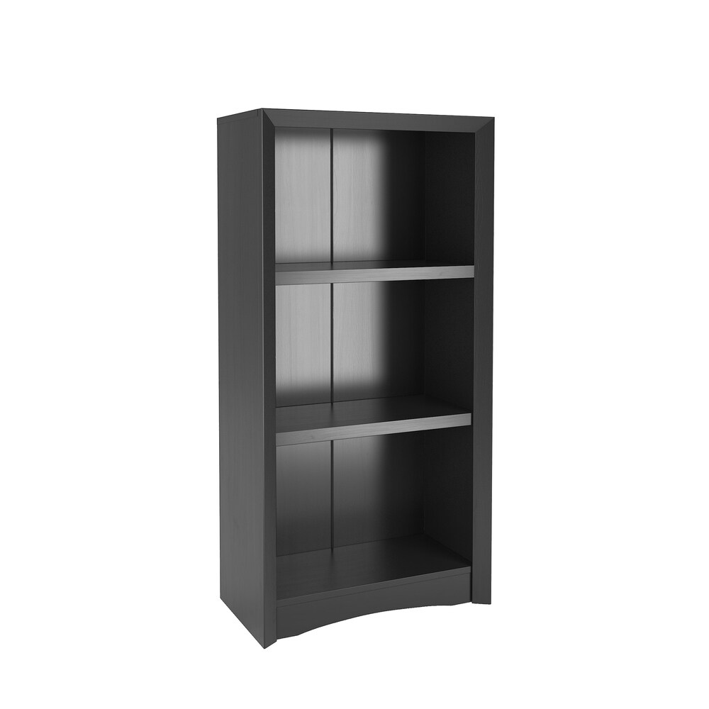 Quadra 47 inch Tall Adjustable Bookcase with Faux Woodgrain Finish