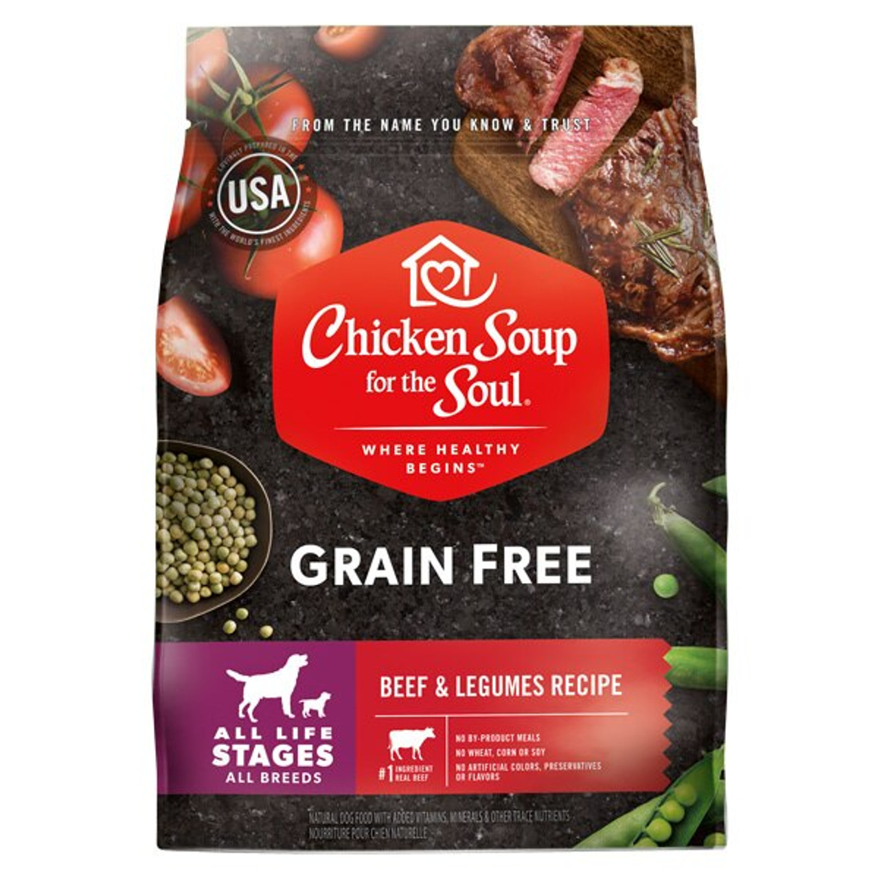 Chicken Soup for the Soul Grain Free Beef and Legumes Dry Dog Food