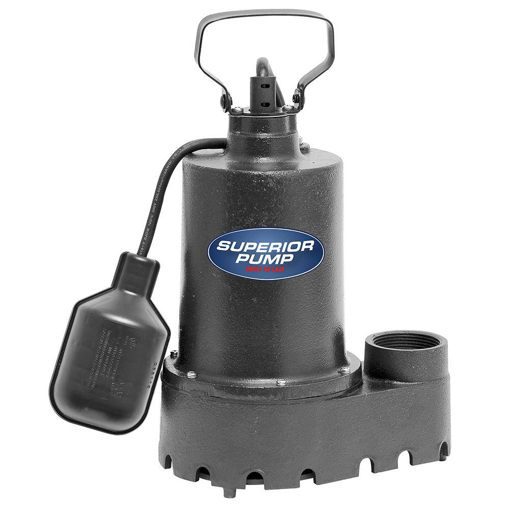 Superior Pump 92331 13 HP Submersible Cast Iron Sump Pump 92331