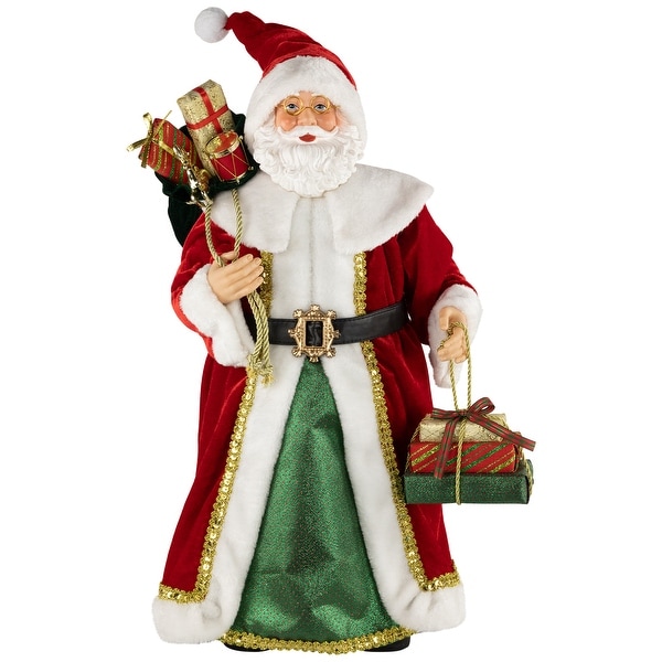 Nordic Style Santa Claus with Gifts Christmas Figure