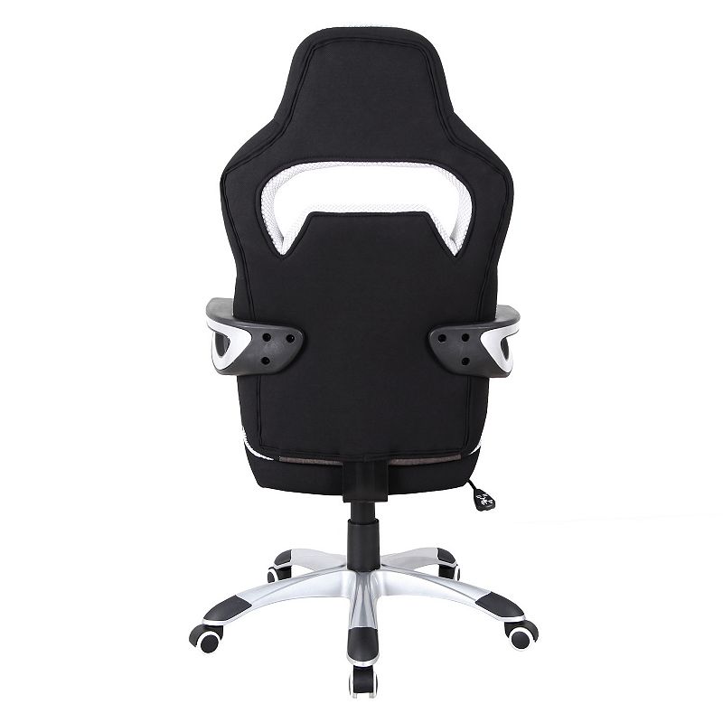 Techni Mobili Ergonomic Upholstered Racing Style Home and Office Chair