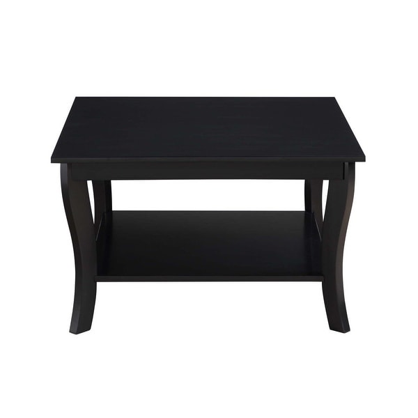 American Heritage Square Coffee Table， Black