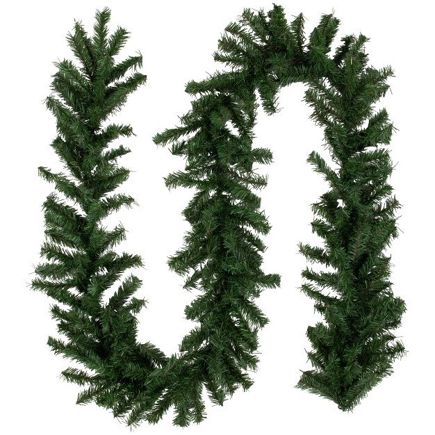 Unlit Green Canadian Pine Artificial Christmas Wreath