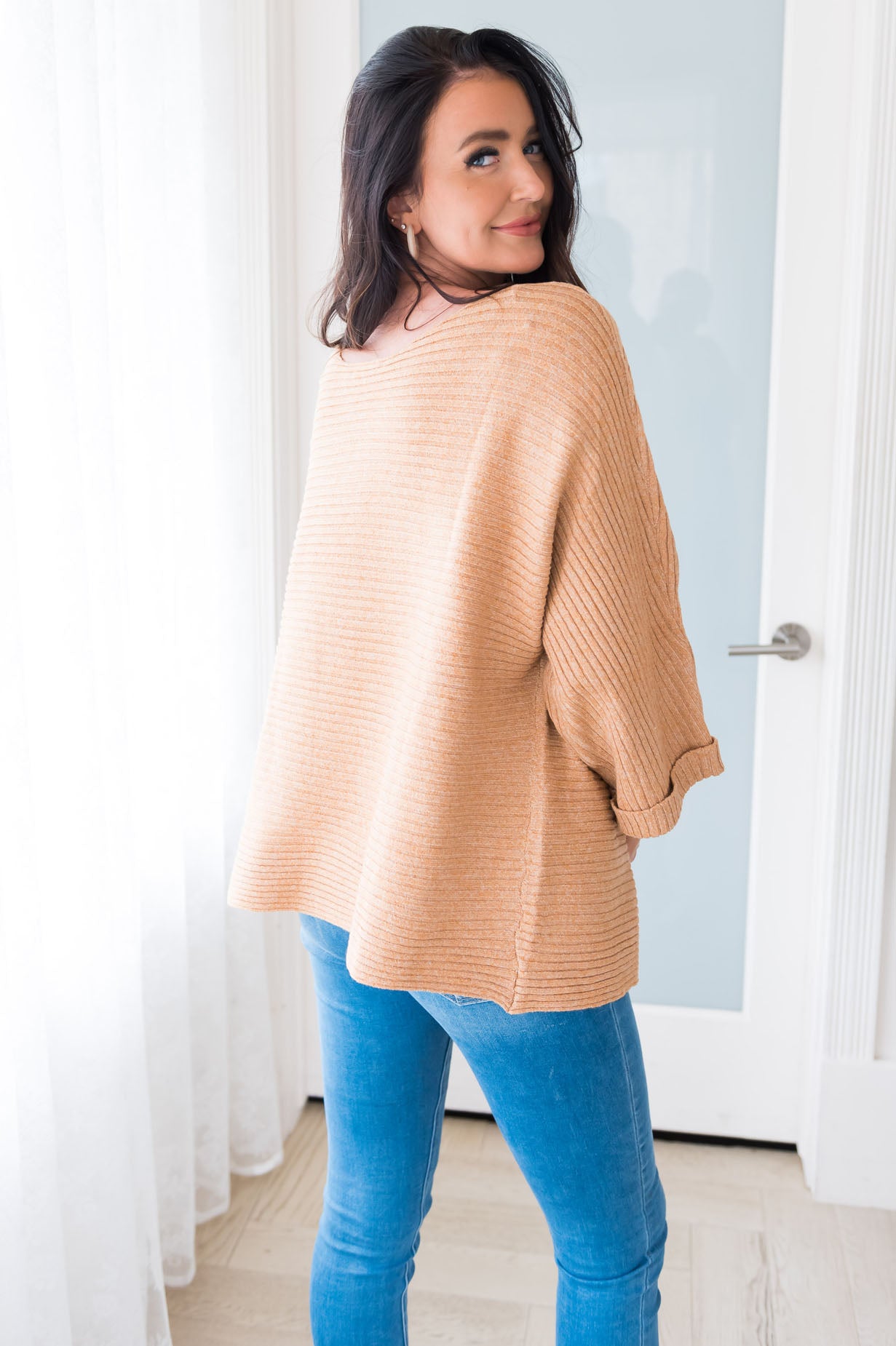 Breezy and Beautiful Modest Ribbed Sweater