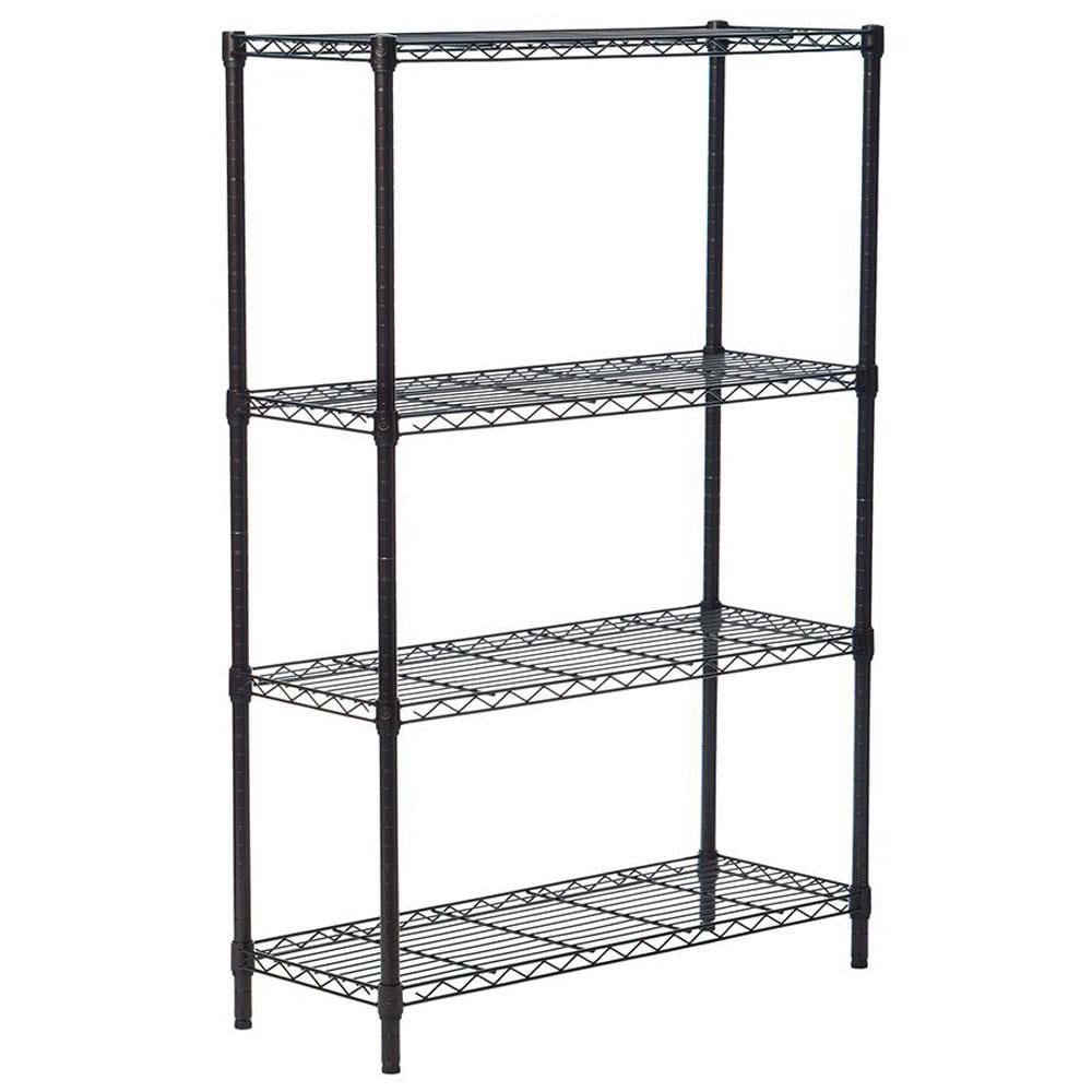 Ktaxon 4 Layer Wire Shelving Rack Metal Shelf Adjustable Unit Garage Storage, 35''L x 14''W x 55''H