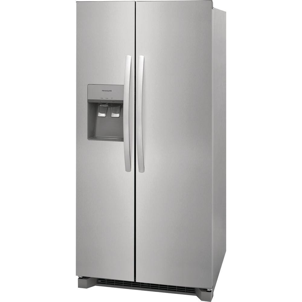 Frigidaire 33 in. 22.3 cu. ft. Side by Side Refrigerator in Stainless Steel Standard Depth FRSS2323AS