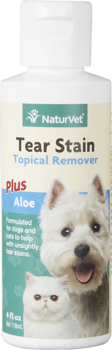 NaturVet Tear Stain Remover Dog and Cat Liquid Topical Formula andndash; Pet Empire and Supplies