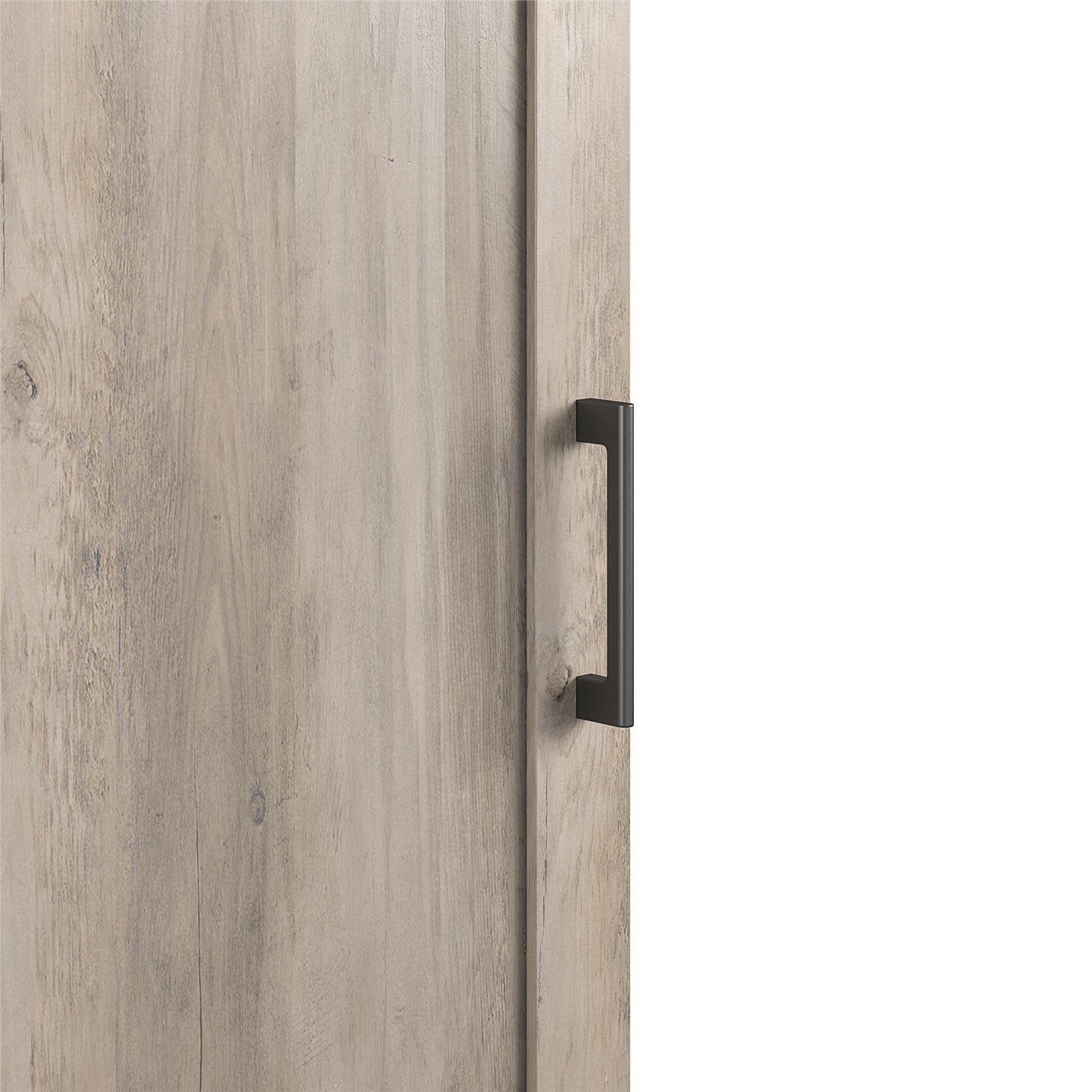 RealRooms Tindall 2 Door Kitchen Pantry Cabinet， Gray Oak