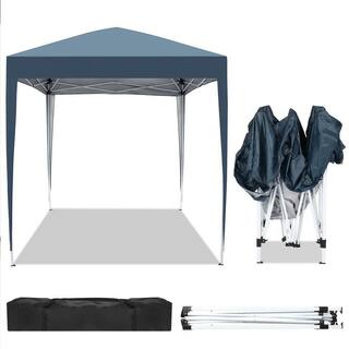 Karl home 6.5 ft. x 6.5 ft. Blue Straight Leg Pop-Up Canopy 546185040511