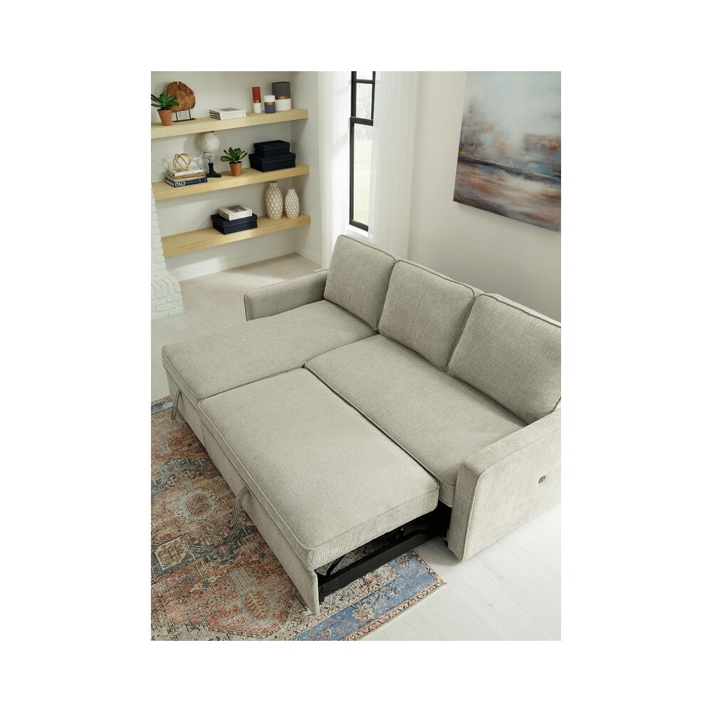 Signature Design by Ashley Kerle 2 Piece Sectional with Pop Up Bed  Hidden Storage and USB Port