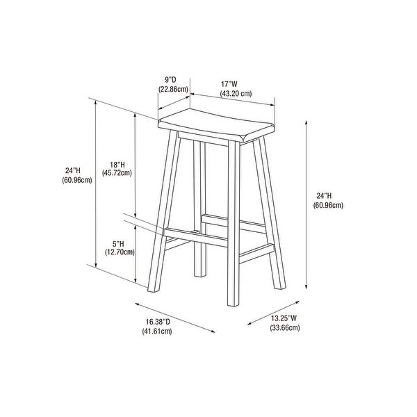 The Gray Barn Cackleberry Saddle Seat Backless Counter Stool