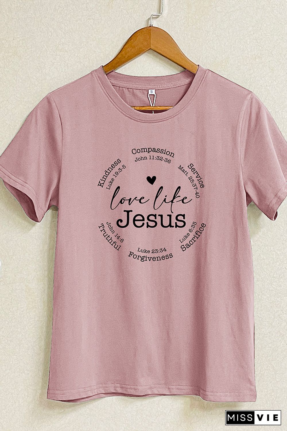 Love Like Jesus Short Sleeve Graphic Tee Wholesale