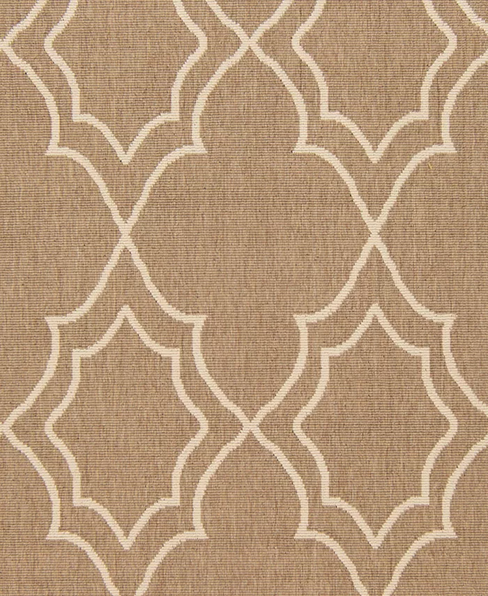 Surya Alfresco ALF-9587 Camel 2'3 x 11'9 Runner Area Rug Indoor Outdoor