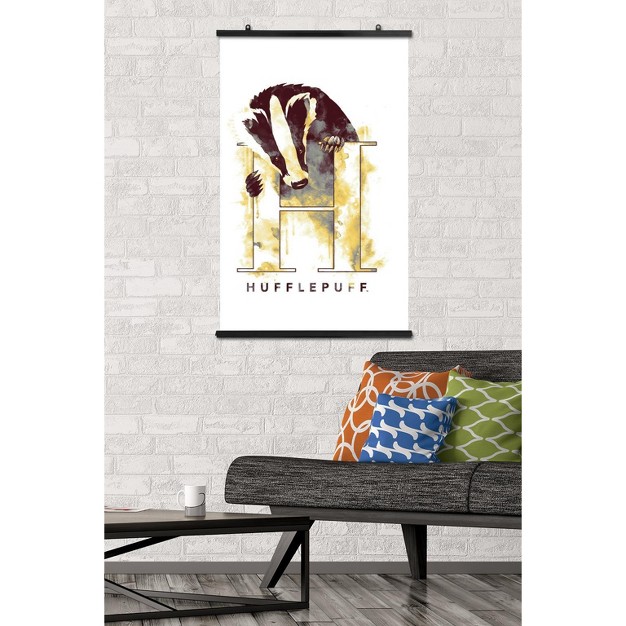 Trends International The Wizarding World Harry Potter Hufflepuff Illustrated House Logo Unframed Wall Poster Prints