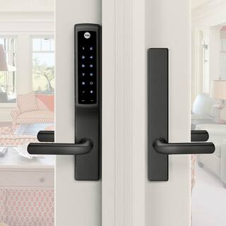 Yale Assure Lock for Andersen Patio Doors Black No Cylinder Deadbolt with Touchscreen Keypad YRM276-NR-BLK